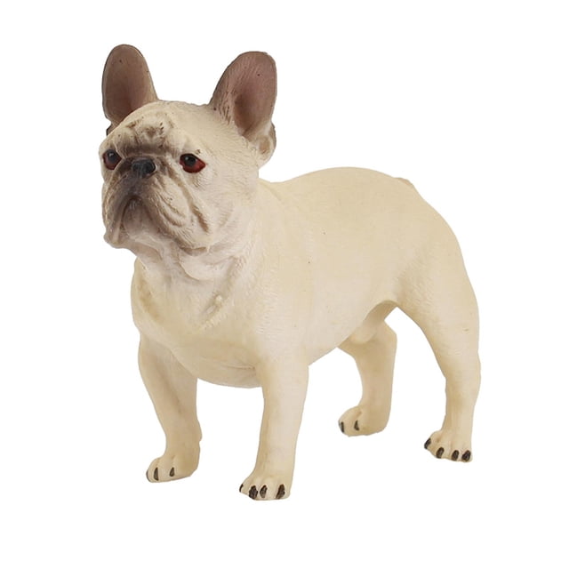 Figura de juguete con forma de animal en miniatura con forma de bulldog para decoración del hogar pa