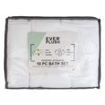 thumbnail image 2 of Everplush Diamond Jacquard, 10 Piece, White Bath Towel Set, pc, 2 of 3