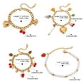 thumbnail image 6 of Stackable Stainless Steel Fruit Charm Bracelet Adjustable Multilayer Minimalist Design, 6 of 11