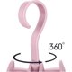thumbnail image 3 of Pink Swivel Tote Clothes Hanger Closet Storage Organizer Hook Bag Belt Scarf Set of 4, 3 of 4