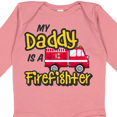 thumbnail image 4 of Inktastic My Daddy is a Firefighter with Fire Truck Boys or Girls Long Sleeve Baby Bodysuit, 4 of 5