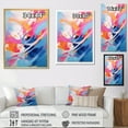 thumbnail image 4 of Designart "Flowing Colors Pink and Blue Rhythm II" Abstract Wall Decor, 4 of 5
