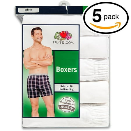 

Fruit of the Loom Men s Exposed Waistband Woven Fashion BoxersPack of 5