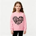 thumbnail image 2 of Bixock Toddler Boys and Girls Tops,Kids Long Sleeve Tops Valentine Love Print Fleece Lined Round Neck Sweatshirt for Boys Girls 2-12Y Tops, 2 of 5