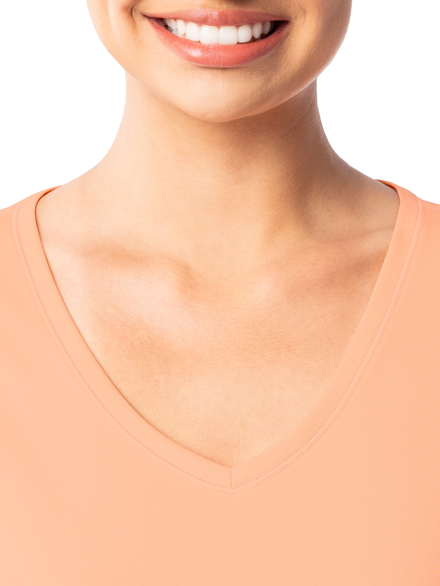 Athletic Works Women's and Women's Plus Core Active Short Sleeve V-Neck T-Shirt, Sizes XS-4X
