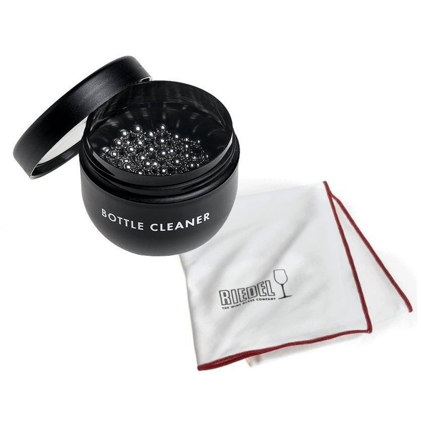 Riedel Large Microfiber Cleaning Cloth with Bottle Cleaner Beads