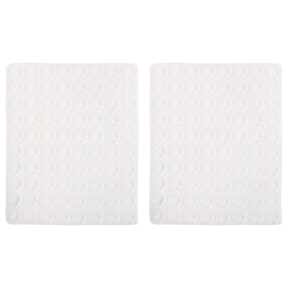 HAMPPLIES 160Set Clear Square Silicone Bumpers for Cabinet Doors Prevent Damage Pads
