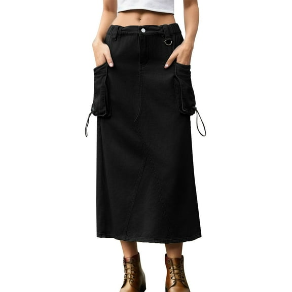 Sngxgn Women's High Waist Mini A-Line Short Skirt(Black,XXL)