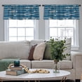 thumbnail image 4 of LALILO Kitchen Curtain Valance With Marine Rope Knot Sea Rod Pocket Window Curtain 52"x 18" Set of 2, 4 of 5