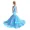blue, variant on A-Waroom 1PCS Doll Wedding Dress Gowns Evening Party Skirt Fishtail Skirt for 30CM Doll 11 inch Doll