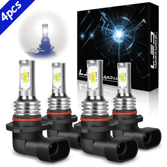 For Toyota Sienna 2004 2005-2010 Combo 4x LED Headlight High&Low Beam Bulbs 6000K