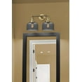thumbnail image 3 of 208-BB-G73 Innovations Lighting Bell - 2 Light Bath Vanity In Industrial Style-12 Inches Tall and 19 Inches Wide-Brushed Brass Finish-Light Smoke, 3 of 4