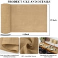 thumbnail image 4 of Outdoor Table Rustic Yellow Jute Roll Burlap Table Runner 118x12 Kitchen Table Decor Pajama Ribbon Finished Edge Inch, 4 of 5