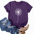 thumbnail image 2 of Kaprioy Womens Summer Tops Womens Tops Casual Printed Short Sleeve O-Neck Loose Summer Graphic Tees For Women, 2 of 6
