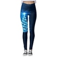 thumbnail image 1 of Gibobby Medias Afelpadas Pantalones estampados Navidad personalizados para mujer, mallas ajustadas personalizadas para mallas para correr, mallas navideñas de muñeco de nieve (Azul, M), 1 of 5