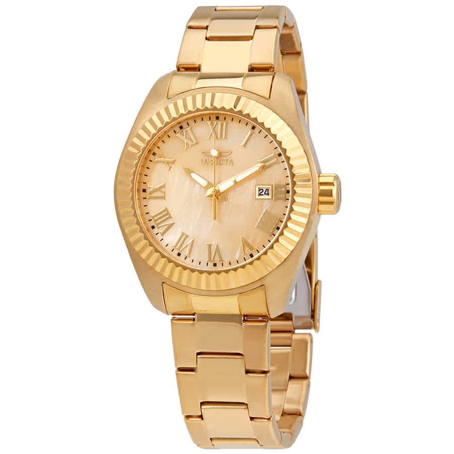 Invicta Women's Women 20316 Angel 18k Gold-Plated Stainless Steel Watch ...