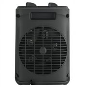 Mainstays 1500W Ceramic Fan-Force Electric Space Heater, Black, New