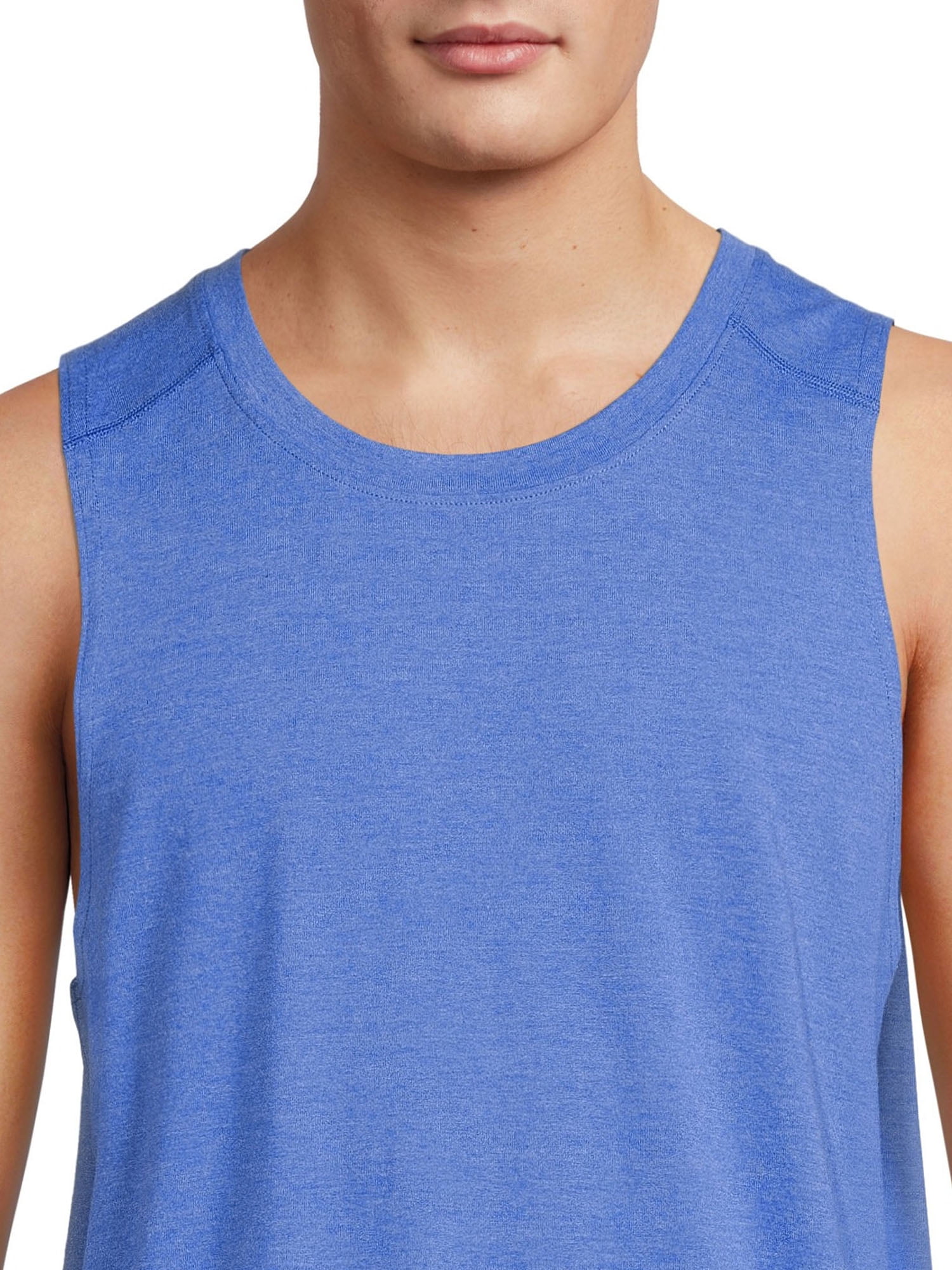 Athletic Works Men's and Big Men's Active Tri Blend Tank Top, up to Size 5XL