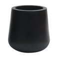 thumbnail image 3 of Decorlives Medium Designer Black Fiberglass Planters Decorative Pots Light Weight - 12 inch Diameter, Indoor-Outdoor, 3 of 4