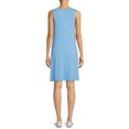 thumbnail image 3 of Time and Tru Women's Sleeveless Knit Swing Dress, Sizes XS-XXXL, 3 of 5