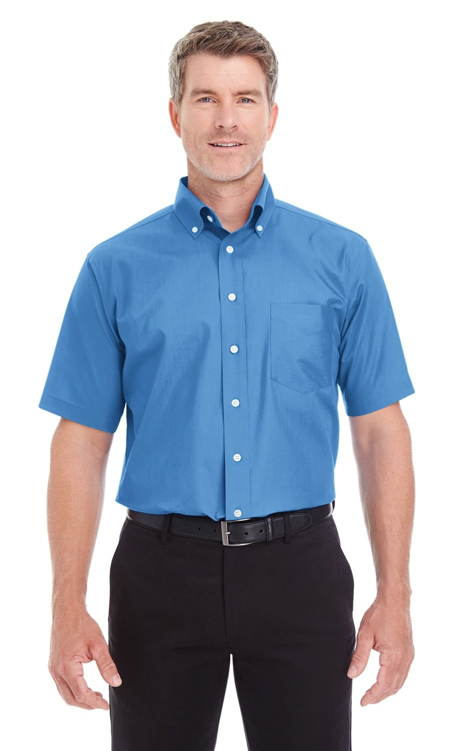 Men's T Shirt  Regular Short Sleeve Solid Broadcloth Cotton Shirts Workwear