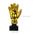 thumbnail image 2 of FONWILYO 1 Ensemble Gants de Gardien de But en Résine Dorée Design Trophée Jouet de Soccer pour Enfants, 2 of 7