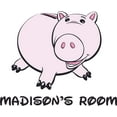thumbnail image 2 of The Piggy Bank Toy Story Cartoon Customized Wall Decal - Custom Vinyl Wall Art - Personalized Name - Baby Girls Boys Kids Bedroom Wall Decal Room Decor Wall Stickers Decoration Size (20x18 inch), 2 of 2