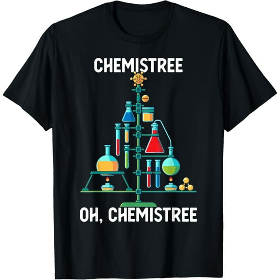 Oh Chemistree Funny Christmas Tree Chemistry T-Shirt