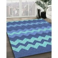 thumbnail image 2 of Ahgly Company Indoor Rectangle Patterned Sapphire Blue Novelty Area Rugs, 8' x 10', 2 of 6