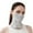 Light Gray, variant on Sun Protective Scarf For Women Men UPF 50+ Lightweight Breathable Outdoor Sports Scarf For Summer Hiking Running Travel