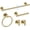 Brushed Gold-5pcs, variant on General 18 Inch Matte Black Towel Bar, Thicken Towel Rack for Bathroom Wall, SUS304 Stainless Steel Towel Rod, Modern Home Decor (Total Length 20-Inch)