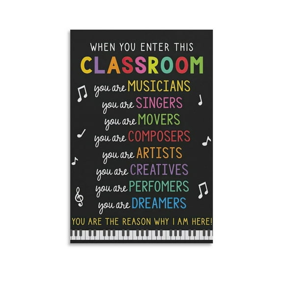 Music Class Poster Music Poster Canvas Art Poster And Wall Art Picture Print Modern Family Bedroom Decor Posters