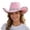 Pink, variant on Ticikt Western Cowboy Hat for Women and Men Wide Brim Glitter Cowboy Cowgirl Hat with Rhinestone Fedora Hats,Color:Black