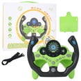 thumbnail image 2 of Kids Steering Wheel Toy with Light and Music, Car Driving Simulated Toy Educational Simulated Driving Controller, Interactive Pretend Play Steering Wheel for Boys and Girls, 2 of 7