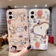 thumbnail image 3 of Bonita funda de teléfono con dibujos animados de diamantes brillantes de lujo de Snoopy Charlie Brown para iPhone 13 12 14 15Pro Max 11 X carcasa de luz azul de moda, 3 of 4