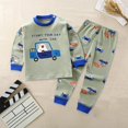 thumbnail image 2 of Yindaity Baby Boy Toddler Kids Outfit Set, 2-Piece (Green,3-6 Months), 2 of 3