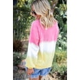 thumbnail image 3 of Sweatshirt Tie Dye pour Femmes Décontracté Léger Doux Confortable Ample Col Rond Tunique Grande Taille, 3 of 4