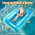 thumbnail image 2 of Bañera inflable para broncearse en forma de L, azul, 2 of 7