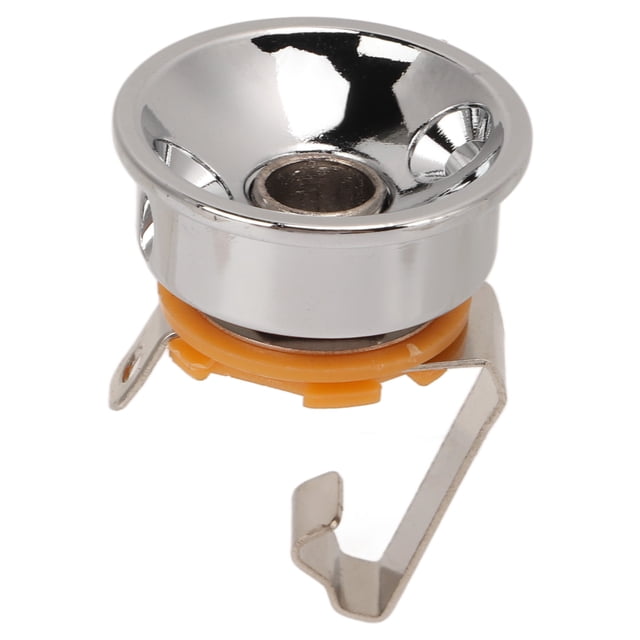 Conector de salida estéreo para guitarra, conector de salida de Metal en forma de copa redonda engrosada para guitarra eléctrica TL, plateado