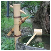 Bamboo Garden Water Fountain, Feng Shui Zen Water Fountains, Japanese Zen Garden Pond Water Feature Decoration, with Pump,DIY Indoor/Outdoor