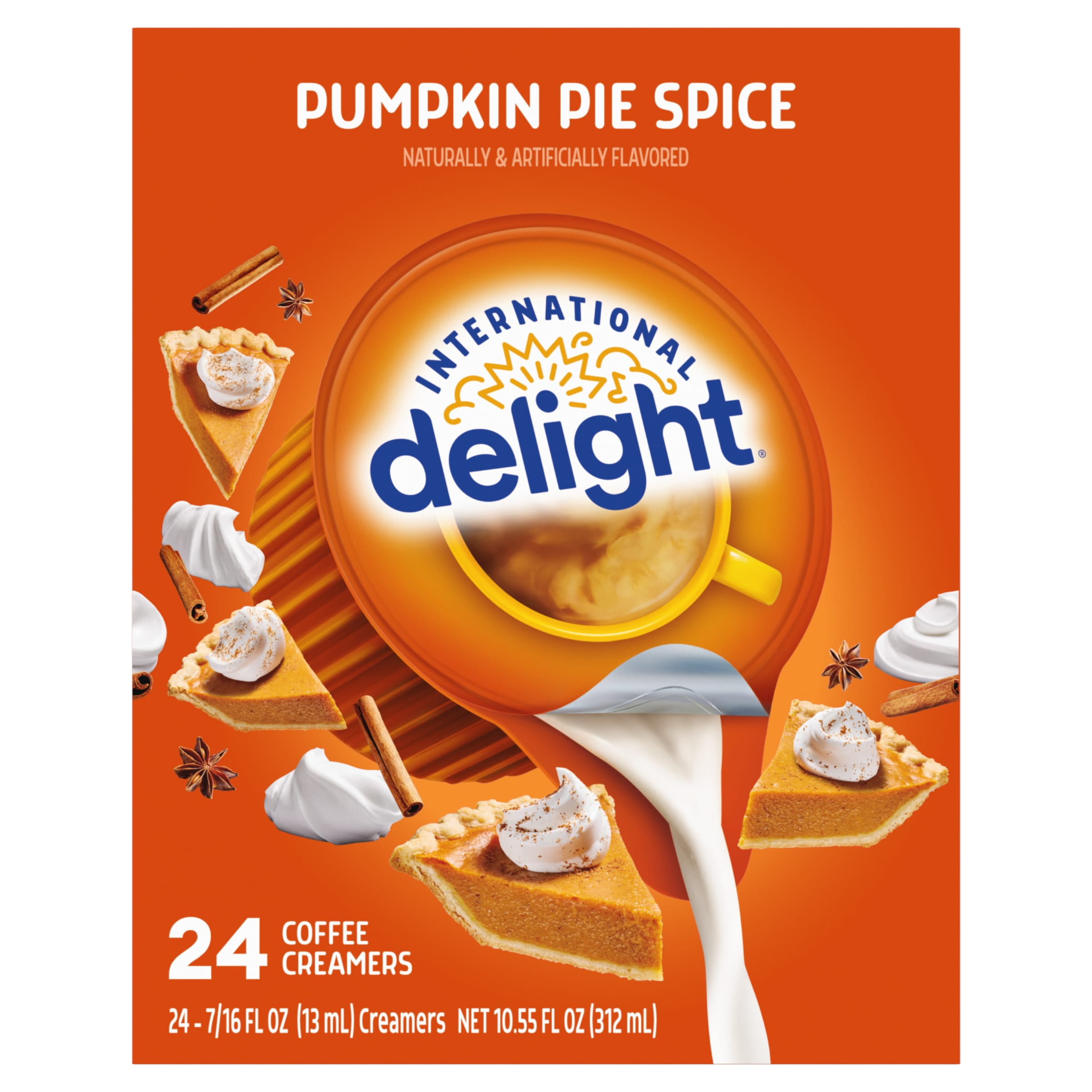 International Delight Pumpkin Pie Spice Coffee Creamer Singles, 24 Count