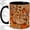 Black, variant on Western Boots Fall Accent Mug, 11oz Ceramic Coffee Cup for Fall Lovers
