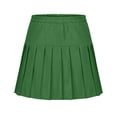 thumbnail image 7 of Amidoa Girls Pleated Mini Skirts- Summer High Waist Casual Stretch Kids School Uniform Green Size 6, 7 of 7