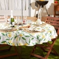thumbnail image 2 of Lemon Bliss Outdoor Tabletop, Collection Stain Resistant & Waterproof, 60" Round w/Zipper, 2 of 6