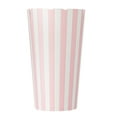 thumbnail image 6 of Restaurantware-Bio Tek 20 Ounce French Fry Cups, 100 Disposable French Fry Holders - With Fold-Down Cover, Tab Lock Closure, Striped Paper Cups, For Onion Rings, Chips, or Popcorn, Stackable, 6 of 11