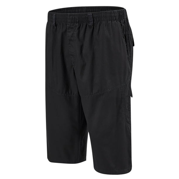 Puntoco Pantalones Casuales Al Aire Libre Para Hombres Pantalones Cargo Pantalones Cortos Pantalones Cortos De Color Sólido Negro Xxxxxxl,Pantalones Cortos Hombre