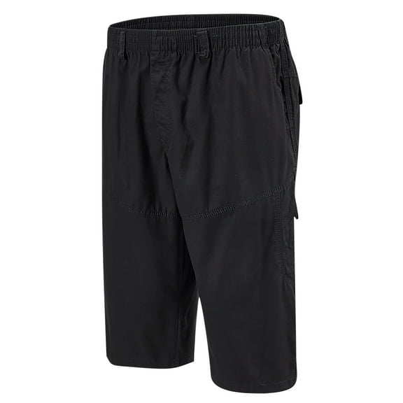 Busydd Mens Shorts XL-6XL Summer Solid Color Elastic Waist Casual Shorts Baggy Comfort Cotton Shorts Lightweight Stretch Oversized Cargo Shorts with Pockets
