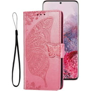 Galaxy S20 Ultra Case Flip Wallet Compatible with Samsung S20ultra Phone Cover Butterfly S 20 utlar [Credit Card Holder