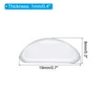thumbnail image 2 of Uxcell Almohadillas para gafas, 20 pares de almohadillas adhesivas de silicona suave estilo cámara de aire 1, transparente, 2 of 4