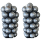 thumbnail image 1 of 200 Pelotas Gris Brillant | Pelotas para bebé | Pelotas Libre de Plomo ALABIO TOYS pelotas  unisex/ color gris brillante / ideal para llenar alberca de pelotas, 1 of 3